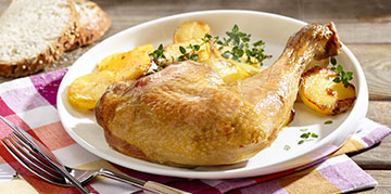 Cuisse de poulet rôtie - Gel